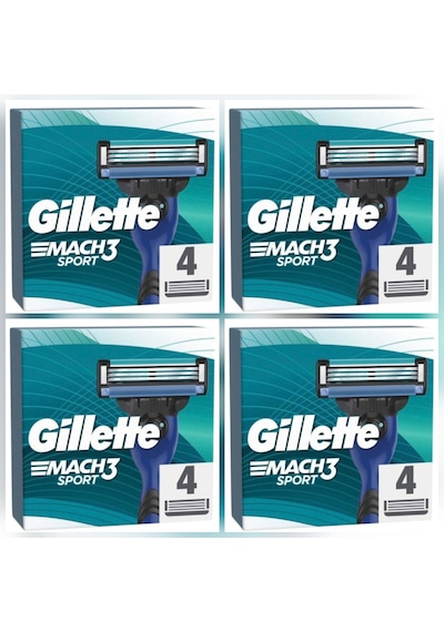 Gillette Mach3 Sport Yedek Başlık 4 X 4'lü