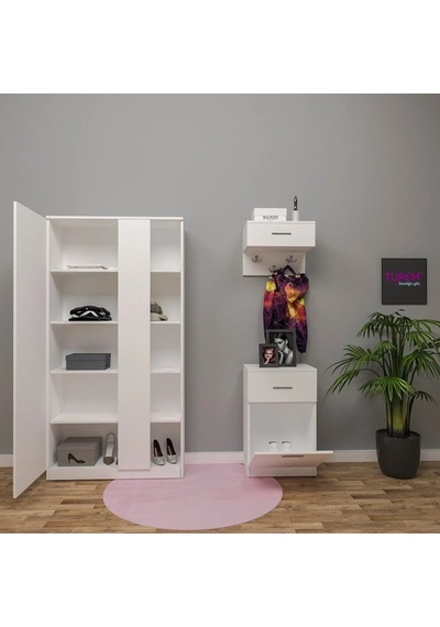 Nazik Portmanto Mdf Beyaz Nazik Portmanto Mdf Beyaz