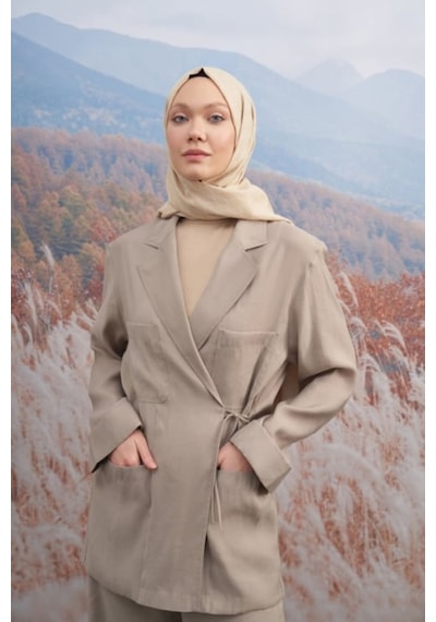 Armanda 70 X 190 Cotton Monogram Desen Şal - Ar 3098 03046 - 70 X 190 / Gümüş