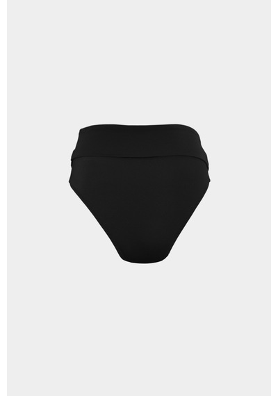 Açelyaokcu Premium Yüksek Bel Metıs Fit Kadın Bikini Altı Siyah
