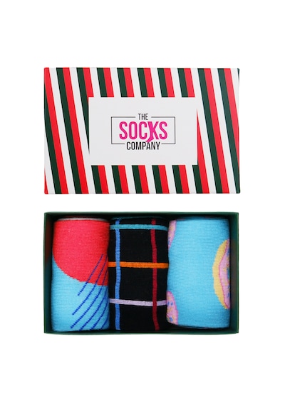 The Socks Company 3'lü Desenli Kadın Çorap Set 22kdcr988p Çok Renkli