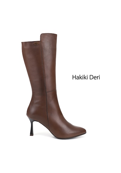 Gönderir Gönderi R Kadın Kahve Antik Fermuarlı Sivri Burun Hakiki Deri Çizme Gkzc13452535 Kahverengi