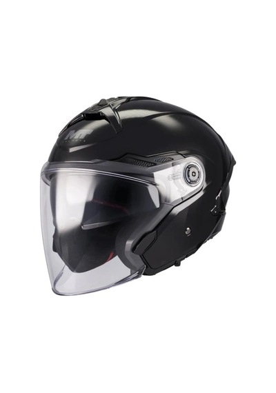 Kask Mt Cosmo Sv Pure A1 Parlak Siyah