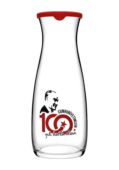 4 Adet Paşabahçe Amphora Karaf 1180 Cc 100.yıl Çok Renkli