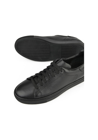 Ziya, Erkek Hakiki Deri Sneaker 1331026zf7 Siyah
