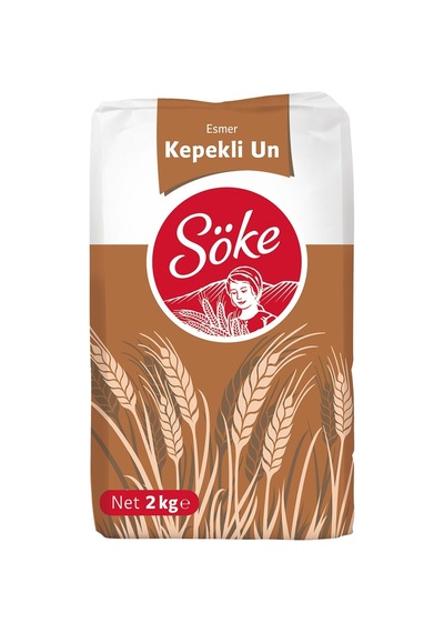 Söke 2 Kg Kepekli Un - Doğal Lif Kaynağı Esmer Un 2'li Ekonomik Paket - 2 Adet Tarı