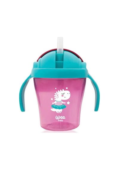Wee Baby Pipetli Bardak 200 ML 12+ Ay Pembe