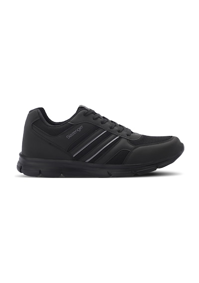 Slazenger Efrat Büyük Beden Erkek Sneaker Ayakkabı Siyah / Siyah