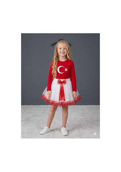 Çlm Store Tütü Etek Ve Uzun Kollu Ayyıldızlı Tişört Kırmızı Kırmızı Çlm Store Tütü Etek Ve Uzun Kollu Ayyıldızlı Tişört Kırmızı Kırmızı