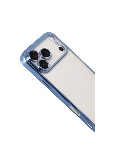 Newface Apple iPhone Uyumlu - 17 Pro Razer Lensli Silikon - Açık Mavi Belirtilmemiş