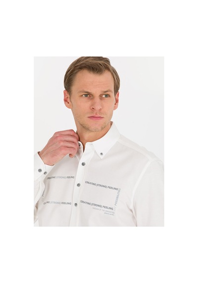 Pierre Cardin Regular Fit Uzun Kollu Gömlek 50266025-vr013 Beyaz