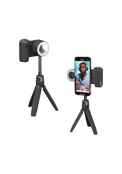 Kit - Snapgrip Snaplight Snappod Ve Taşıma Çantası Içerir - Manyetik Montaj Her Telefona Takılır Gece Yarısı Diğer