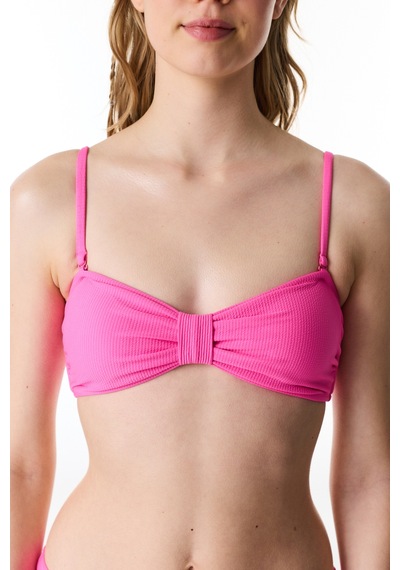 Penti Parlak Pembe Nena Straplez Knot Bikini Üstü