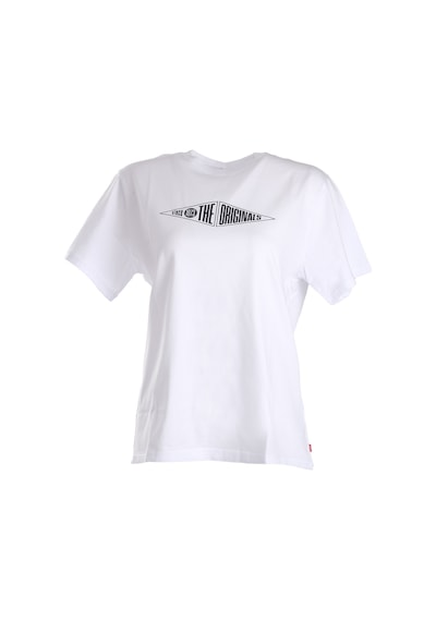 Levi's Oversize Minimalist Erkek T-shirt - Kısa Kol - Günlük Beyaz