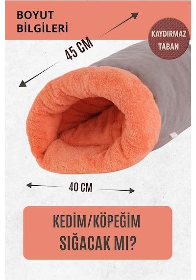 Modern Kedi Ve Köpek Mağara Yatağı, 80x60x3 Cm, Sakinleştirici Ve Konforlu, Serin Mat Kılıfı İl