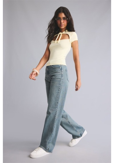 Defacto 90s Wıde Leg Yüksek Bel Mavi Pantolon I2978ax26aunm28 Mavi-nm28