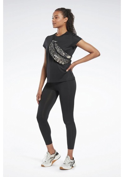 Reebok Wor Commercial Poly Siyah Kadın Kısa Kol T-shirt 000000000101443569 Siyah