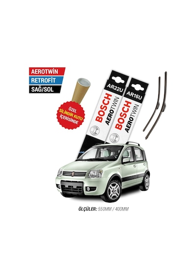 Bosch Aerotwin Fiat Panda Silecek Takımı (2004-2012)