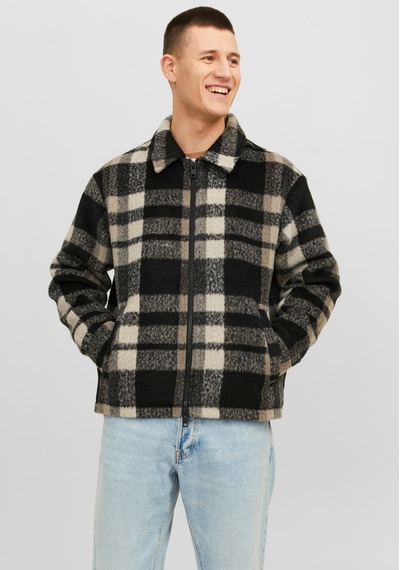 Jack & Jones Yün Görünümlü Ekose Desenli Ceket - Cole 12238915 Chocolate Brown Kahverengi Jack & Jones Yün Görünümlü Ekose Desenli Ceket - Cole 12238915 Chocolate Brown Kahverengi