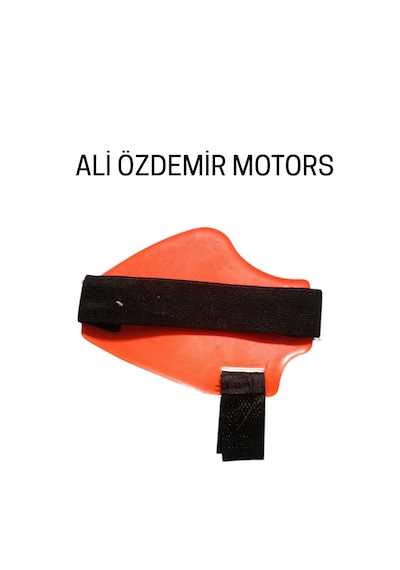 Ali Özdemir Motors Motosiklet Ayakkabı Koruma Pedi Turuncu Ayarlanabilir Boyut