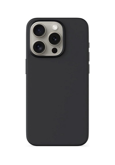 Epico Apple Uyumlu iPhone 15 Pro Mag+ Silikon Kılıf Black Siyah