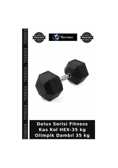 Delux Serisi Fitness Kas Kol Hex-35 Kg Olimpik Dambıl 35 Kg