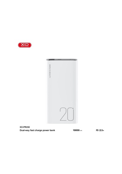 Pr230 20000mah Led Göstergeli 22.5w Hızlı Şarj Destekli Taşınabilir Powerbank Beyaz