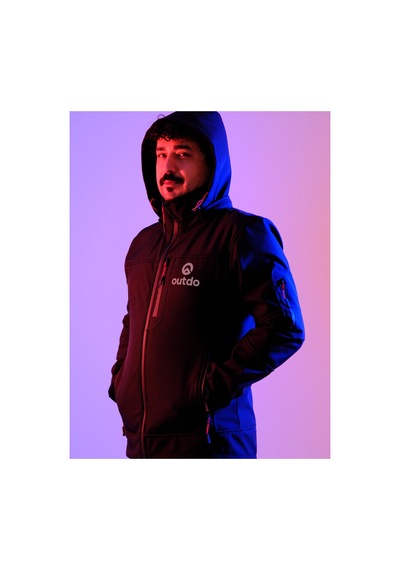 Outdo Premium Kalite Softshell Motorsiklet Montu Siyah Diğer