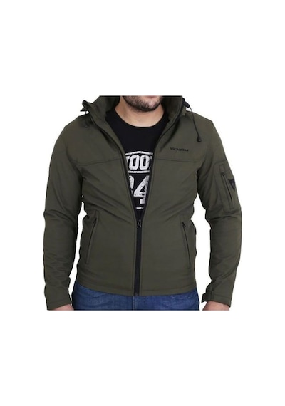 Venom Jaws Soft Shell Erkek Haki-yeşil Motosiklet Montu Tam Koruma