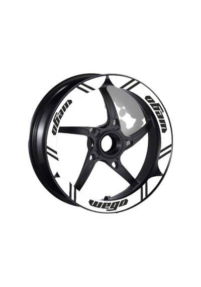Tvs Wego 110 2012-22 Uyumlu Beyaz Geniş Jant Şeridi