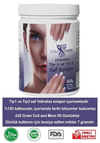 Tip1 ve Tip3 Hidrolize Kolajen Takviyesi