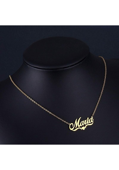 Gümüş Tek İsimli Kolye Rose Gold