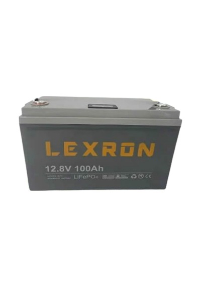 Lexron 12.8 Volt-100Ah LifePo4 Lityum Akü