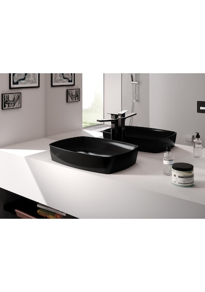 Eca Tiera 102188002C1 Yüksek Tip Lavabo Bataryası Mat Siyah
