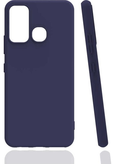 İnfinix Hot 9 Kılıf Zore Biye Silikon Lacivert