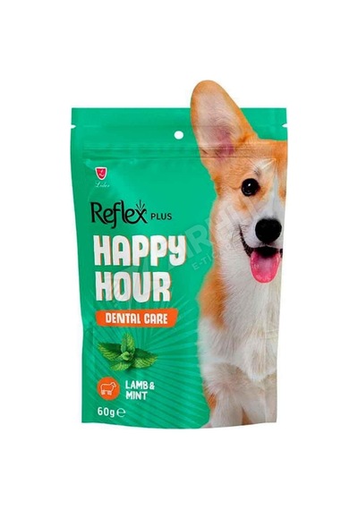5 Adet Reflex Plus Happy Hour Ağız Ve Diş Sağlığı İçin Köpek Ödül Maması 60 Gr