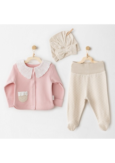 Andywawa Kız Bebek 3 Lü Takım - Andywawa - Pembe - 3-6 Ay - Ac26044-pembe-3-6 Ay