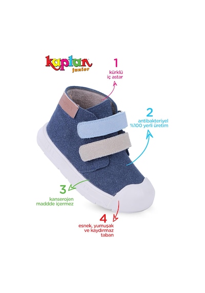 Kaptan Junior Erkek Çocuk Bebek Ortopedik İlkadım Kaymaz Taban Bot Bmle 550 Laci