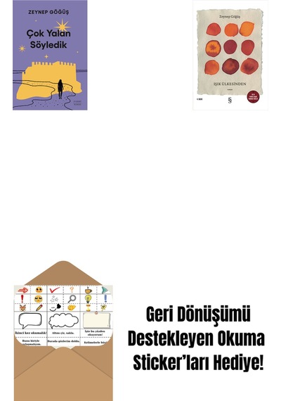 Çok Yalan Söyledik + Işık Ülkesinden + Okuma Sticker'ları
