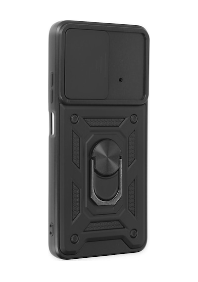 Xiaomi Poco X4 Pro 5g Uyumlu Kılıf Pars Lens Yüzüklü Silikon - Siyah Çok Renkli
