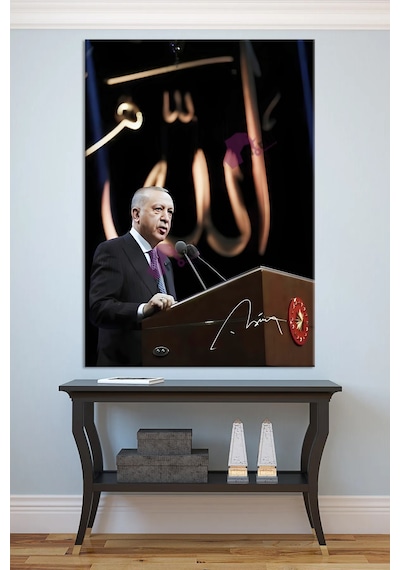 Recep Tayyip Erdoğan Reis Başkan Erdoğan Rte Kanvas Tablo 7 Farklı Ölçü