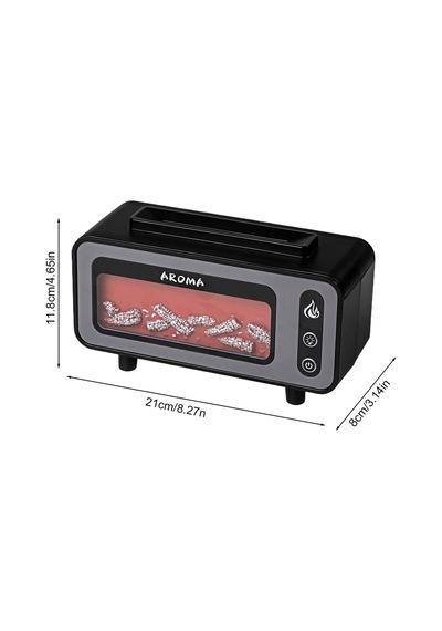 Retro Şömine Görünüm Oda Hava Nemlendirici Buhar Makinesi Aroma Terapi Difüzör 200 Ml Humidifier