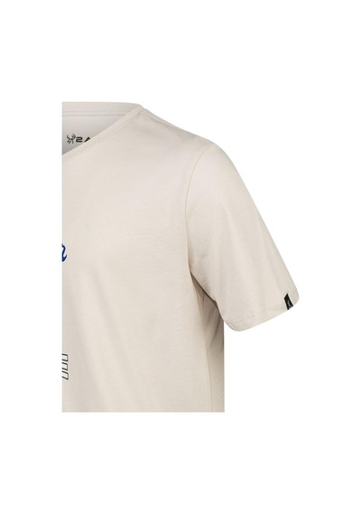 2as Alex Baskılı Erkek Sıfır Yaka T-shirt 042 Kum