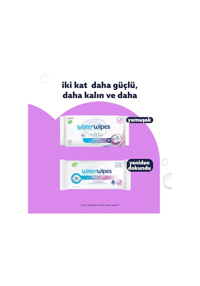 Waterwipes Yetişkin Islak Mendil Ekstra Geniş 12 30 Adet 360 Yaprak Adult Xl