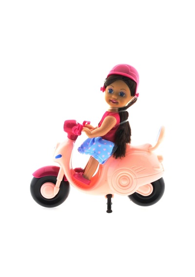 Cute Doll Mini Bebek Ve Pembe    Vespa