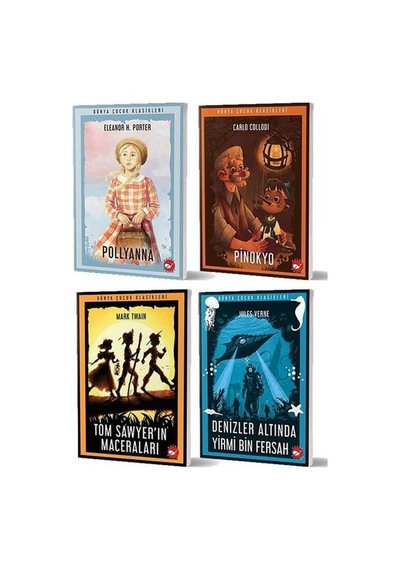 Dünya Çocuk Klasikleri Seti - 5 Kitap Takım - Carlo Collodi - Beyaz Balina Yayınları