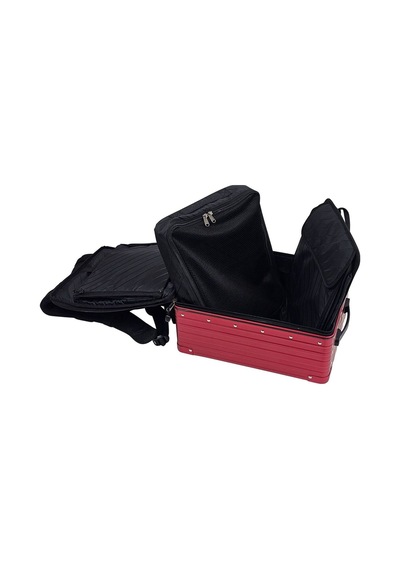 Aleon Hibrit 42 Cm Sırt Çantası, Dizüstü Bilgisayar Bölmeli, Fermuarlı, Yastıklı Taşıma Sistemi Kırmızı