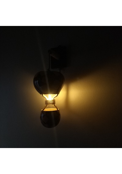 Dekoratif Led Işıklı Su Kabağı Duvar Aplik Lamba (445473079)