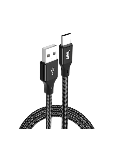 Buff Bl71 Usb Type-c 2.4a 1.2m Data Ve Şarj Kablosu Siyah