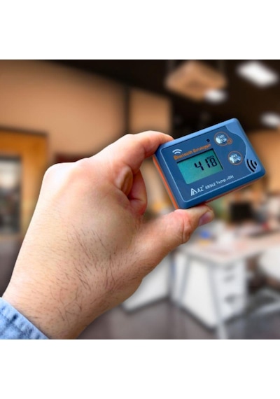 Az 88362 Sıcaklık Nem Kayıt Cihazı Datalogger Akıllı Telefon Uyumlu